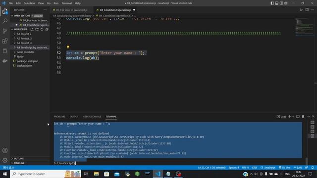 How to Fix Prompt Not Defined || How to take user input using prompt . смотреть онлайн