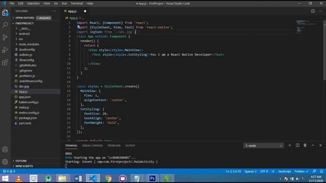 Basic Components in React Native |Stylesheet |Images | Button |Text | in react native | 2021 смотреть онлайн