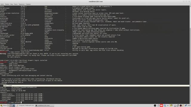 Установка snap linux. Alt linux. Обзор snap пакетов.Решения проблемы ярлыков snap пакетов. смотреть онлайн