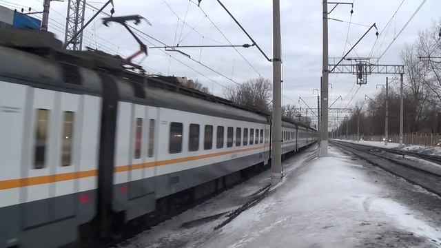 Электропоезд ЭП2Д-0126 ЦППК сообщением Москва - Ипподром смотреть онлайн