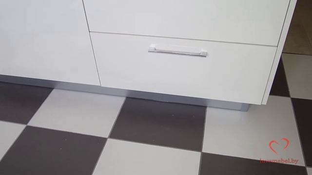 Угловая кухня на 10 кв м. Фасады из акрила S-line А03 сахар смотреть онлайн