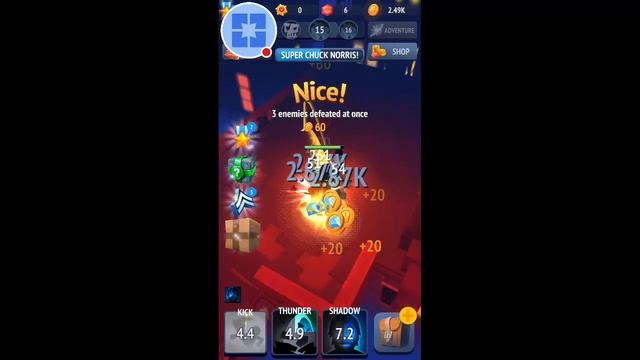 Nonstop Chuck Norris game play - Android смотреть онлайн