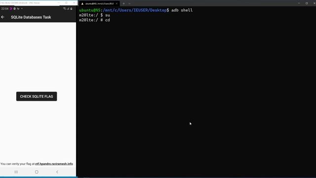 SQLite Databases (Unencrypted) Challange in Android CTF смотреть онлайн