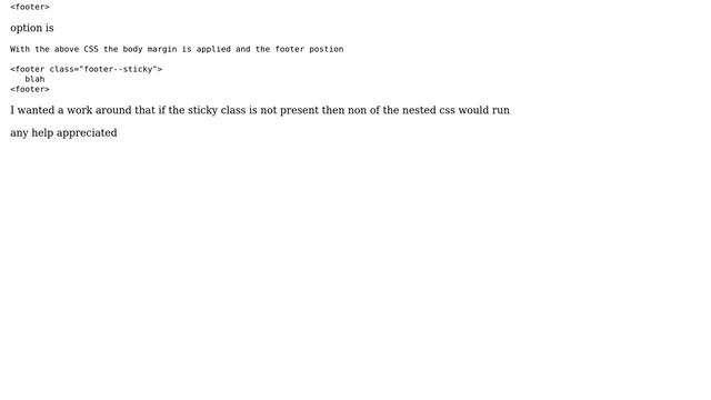 SASS append margin to body only if child class exists смотреть онлайн