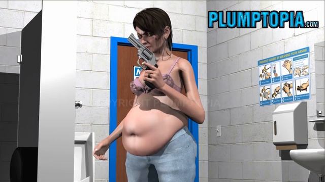 Huge fat belly play pregnant belly inflation animation bbw смотреть онлайн
