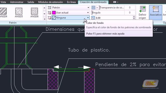 20.1-b Sombreados, degradados y contornos (Curso Autocad 2012, www.guiasinmediatas.com) смотреть онлайн