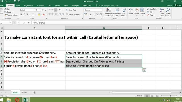 Text formulas in excel | daily text formula in excel | Excel Tutoring смотреть онлайн