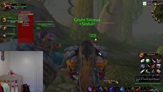 WoW classic ZG trash farm tauren warior dps смотреть онлайн
