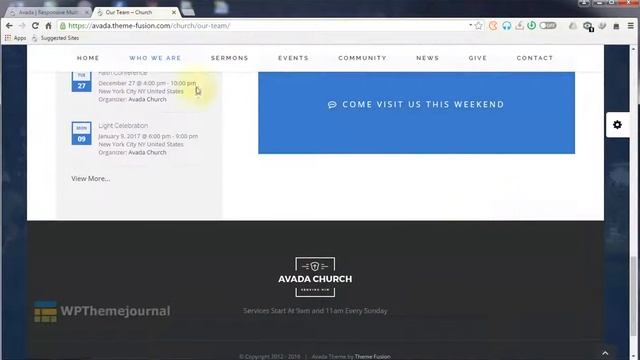 Avada Church Theme - WordPress Theme смотреть онлайн