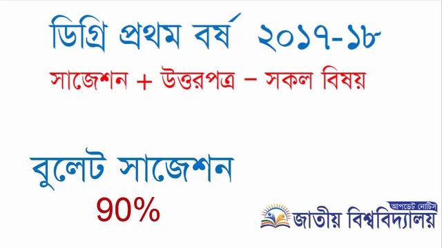 Degree 1st year All Subject Suggestion 2019 | National University смотреть онлайн