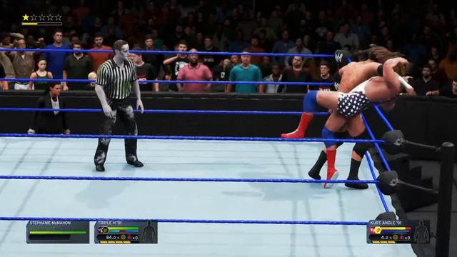 Smack!Down WWE 2k20 - Triple H w/Stephanie McMahon vs Kurt Angle смотреть онлайн