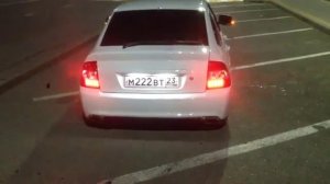 Приора выхлоп огонь насадки пневма