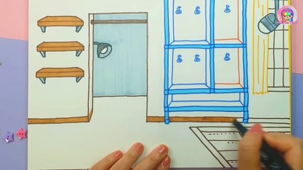 ?Clothing Shop Toca Life World - How to draw Shopping Mall DIY Paper Quiet Book