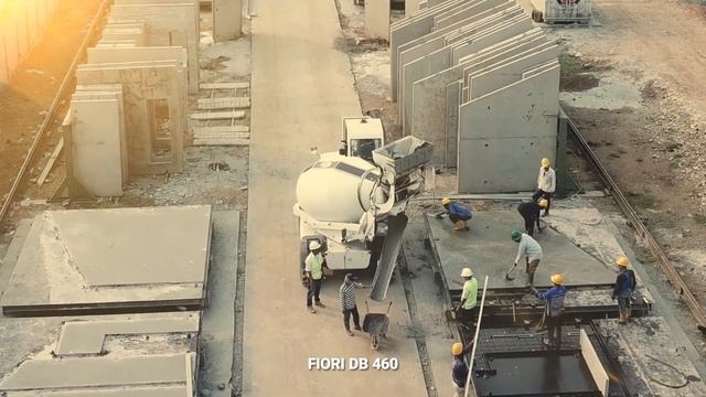 FIORI DB 460 - SELF LOADING CONCRETE MIXER - IN - PRECAST HOMES, BOGOR, INDONESIA. смотреть онлайн