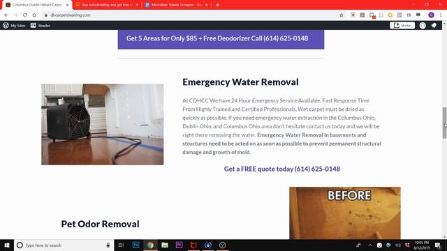 Carpet Cleaning Website Design Using Wordpress смотреть онлайн