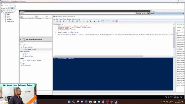 Part 2: Detailed POC on how to build a SQL Failover cluster with Load Balancer in a Single Subnet смотреть онлайн