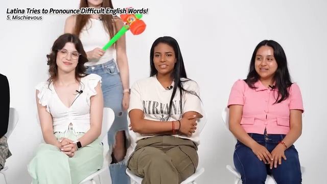 7 Latin Americans Try to pronounce The Hardest English words!! смотреть онлайн