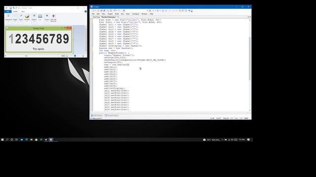 JAVA : NUMBER FINDER смотреть онлайн