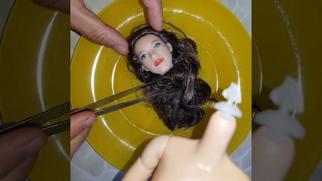 Уменьшение головы Ванессы #ванесса #уменьшениеголовыкуклы #барби #куклы #vanessa #thelittlemermaid