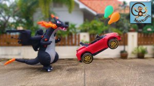 Дети и Машина. Играют в погоню за машинкой, доктора и дракоша. Манкиту Истории