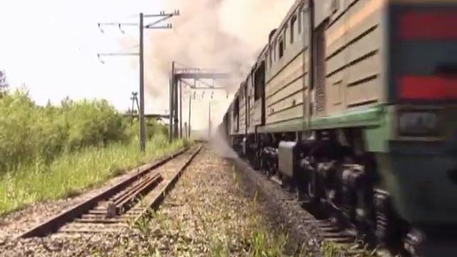 3ТЭ10У-0026 и 3ТЭ10У-0067 (Новая Чара) / 3TE10U-0026 and 3TE10U-0067 (BAM, RZD, Novaya Chara) смотреть онлайн