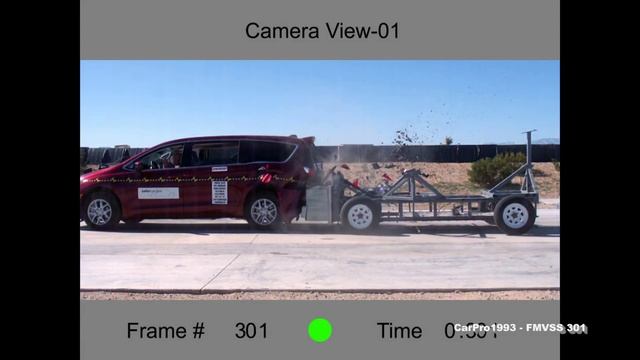 2017-2024 Chrysler Pacifica FMVSS 301 Rear Crash Test (50 Mph) смотреть онлайн