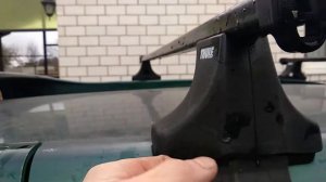 Как снять с крыши HR-V поперечины THULE