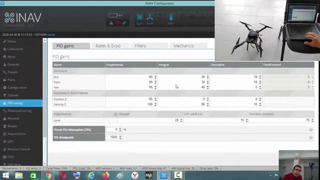 08- Omnibus QuadCopter Drone iNAV Temel PID Ayarları - Drone inav basic Pid Settings смотреть онлайн