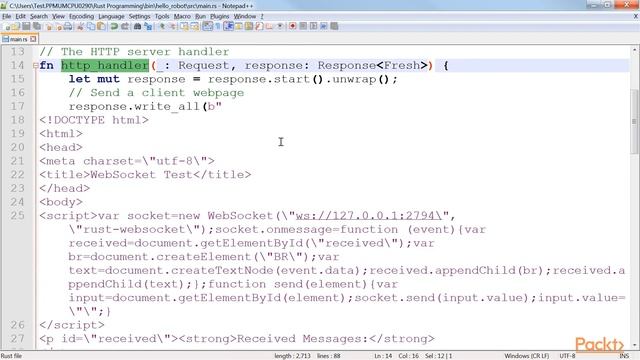 Introduction to Rust Programming : Shaping up the Web Server | packtpub.com смотреть онлайн