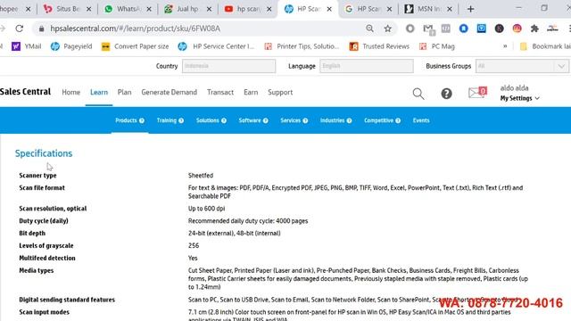 Jual Harga HP Scanjet N4000 snw1 | 0878-7720-4016 смотреть онлайн