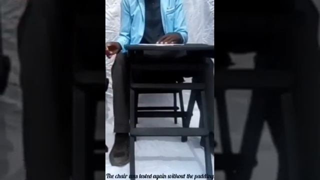 WooDIYni foldable reading table and chair test demonstration смотреть онлайн