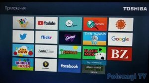 Как добавить приложения (виджеты) на телевизор Toshiba Smart TV (32W2863DG и др.)