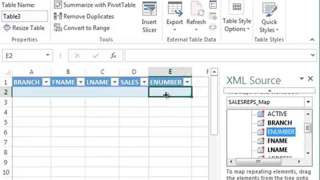 XML Example Video with Excel 2013 смотреть онлайн