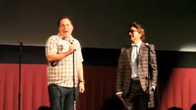Jon Favreau and Robert Downey Jr. at the Alamo Drafthouse смотреть онлайн