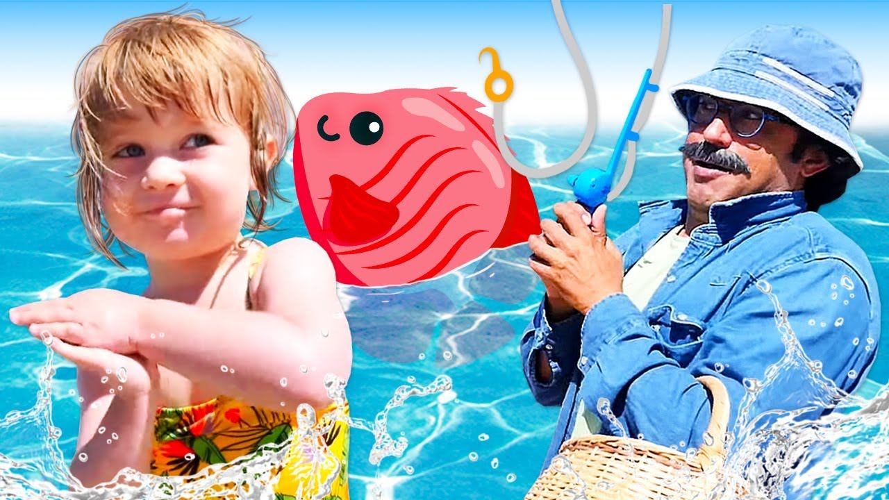 Песенка про рыбку. Детские клипы для малышей. Веселые песенки с движениями для детей смотреть онлайн