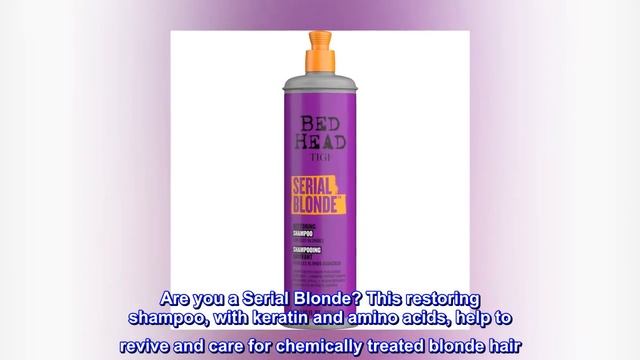 Bed Head By TIGI Serial Blonde Shampoo For Damaged Blonde Hair 20.29 Fl Oz