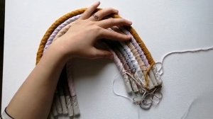 Радуга Макраме. Интерьерная радуга из ниток.