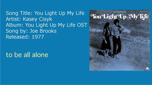 Kasey Cisyk - You Light Up My Life смотреть онлайн