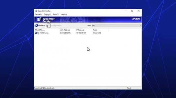 EpsonNet Config | Troubleshooting Network Connection Issues