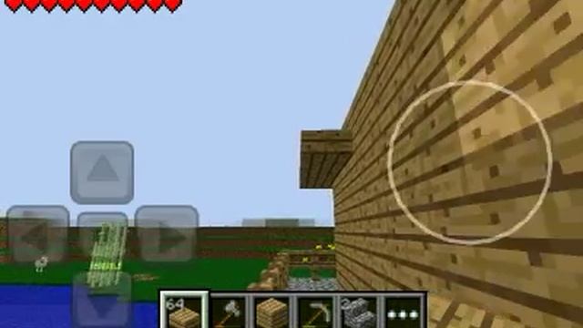 Выживание в Minecraft PE #3 Строим дом. смотреть онлайн