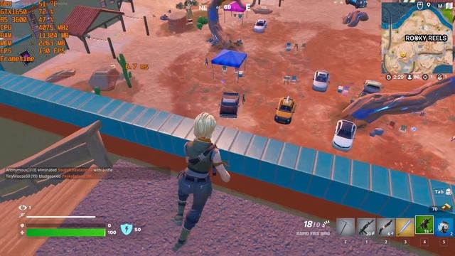 Fortnite - GTX 1650 + Ryzen 5 3600 ( Low setting + 100% 3D resolution ) смотреть онлайн