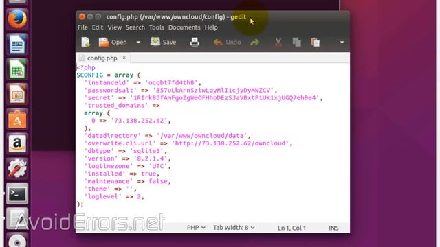 Fix OwnCloud Accessing The Server From An Untrusted Domain