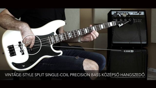 Fender Duff McKagan Deluxe Precision Bass RW White Pearl elektromos basszusgitár смотреть онлайн