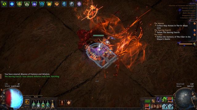 POE- Searing Exarch (New Endgame Boss) COC Forbidden Rite Occultist 3.17 смотреть онлайн