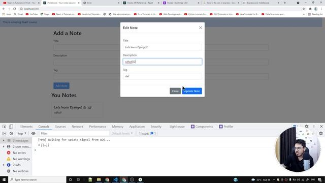 Adding Frontend Validation + Few Fixes in iNotebook | Complete React Course in Hindi #68 смотреть онлайн