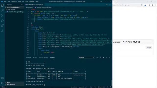 Membuat Multiple Files Upload Dengan PHP PDO MySQL смотреть онлайн
