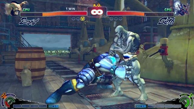 ZANGIEF VS SETH | CPU VS CPU Ultra Street Fighter IV (Hardest AI) смотреть онлайн