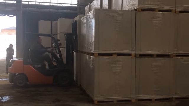 Газобетон Вознесенск, пеноблоки загрузка на заводе. смотреть онлайн