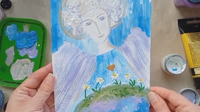 Ангел хранитель ?❤ Рисуем вместе с детьми ✨ смотреть онлайн