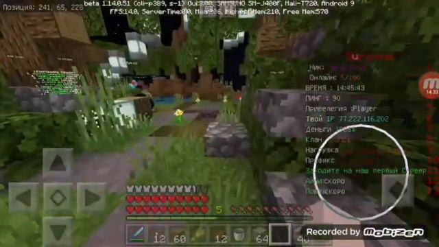 САМЫЙ ЛУЧШИЙ СЕРВЕР МАЙНКРАФТ ПЕ 1.14.0 смотреть онлайн